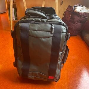 Hideo Wakamatsu carry on convertible backpack with wheels